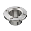 Aseptic welding nut flange DIN 11864-2 NF with O-ring groove, Form A; pipe size according to ASME BPE/ Imperial